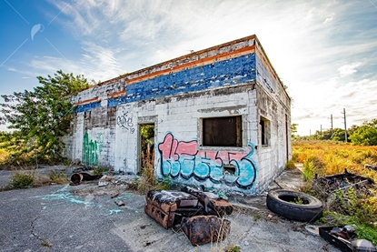 Picture of Abandoned Gas Station Outside