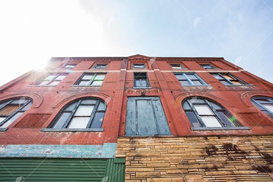 Picture of Abandoned Red Brick Building