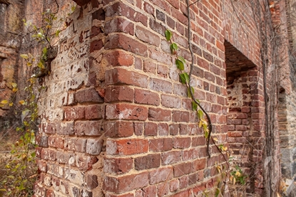Picture of Abandoned Red Brick Collapsed