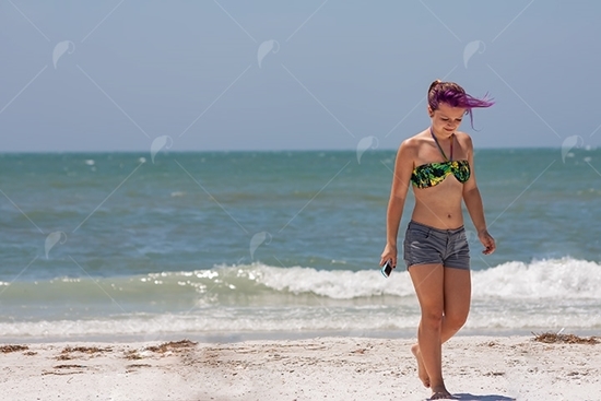 Picture of Teen Girl on Beach
