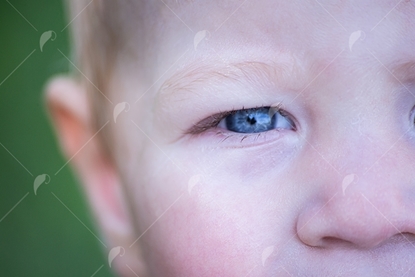 Picture of Young Boy Blue Eye Close