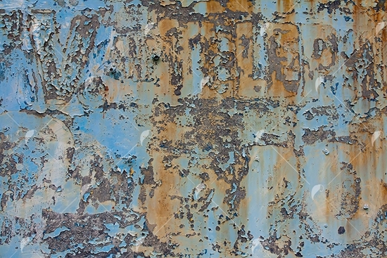 Picture of Rusted Blue Metal 2