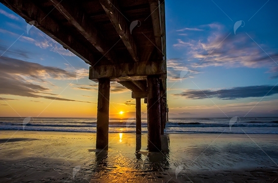 Picture of St. Augustine Beach Pier Sunrise 2