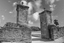 Picture of Old St. Augustine City Gates Black and White