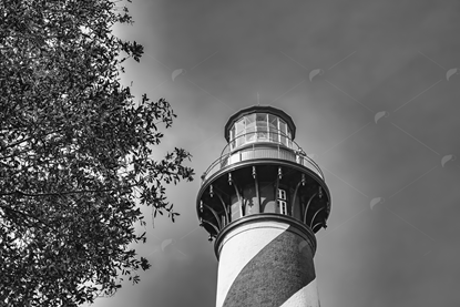 Picture of St. Augustine Lighthouse black and white