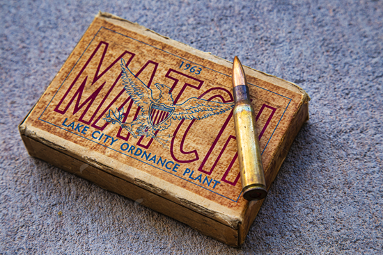 Picture of Vintage Bullets in a box