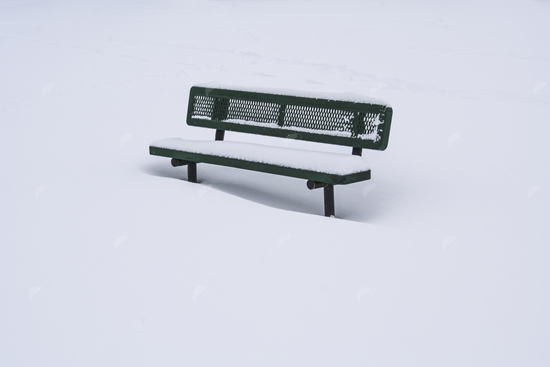 Picture of Snow Covered Bench