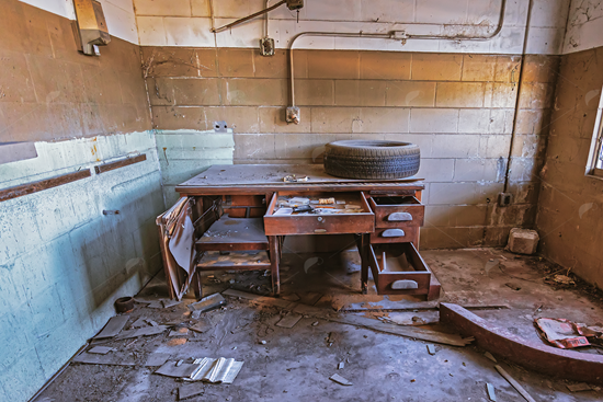 Picture of Abandoned Desk