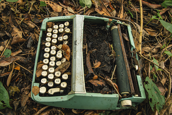 Picture of Abandoned typewriter