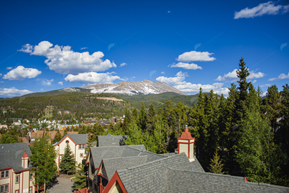 Picture of Breckenridge Rooftops And Mountains