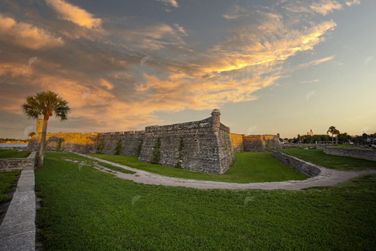 Picture of Castillo de San Marcos National Monument at Sunset