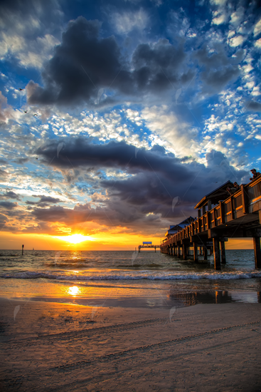 Picture of Clearwater Beach Pier Sunset 2