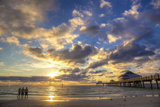 Picture of Clearwater Beach Pier Sunset Friends