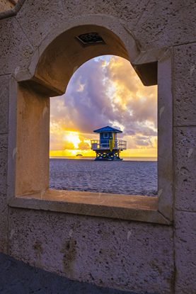 Picture of Hollywood Beach Wall Sunrise