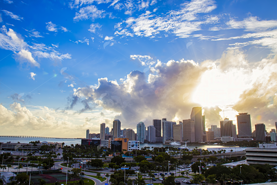 Picture of Downtown Miami skyline at sunrise 2